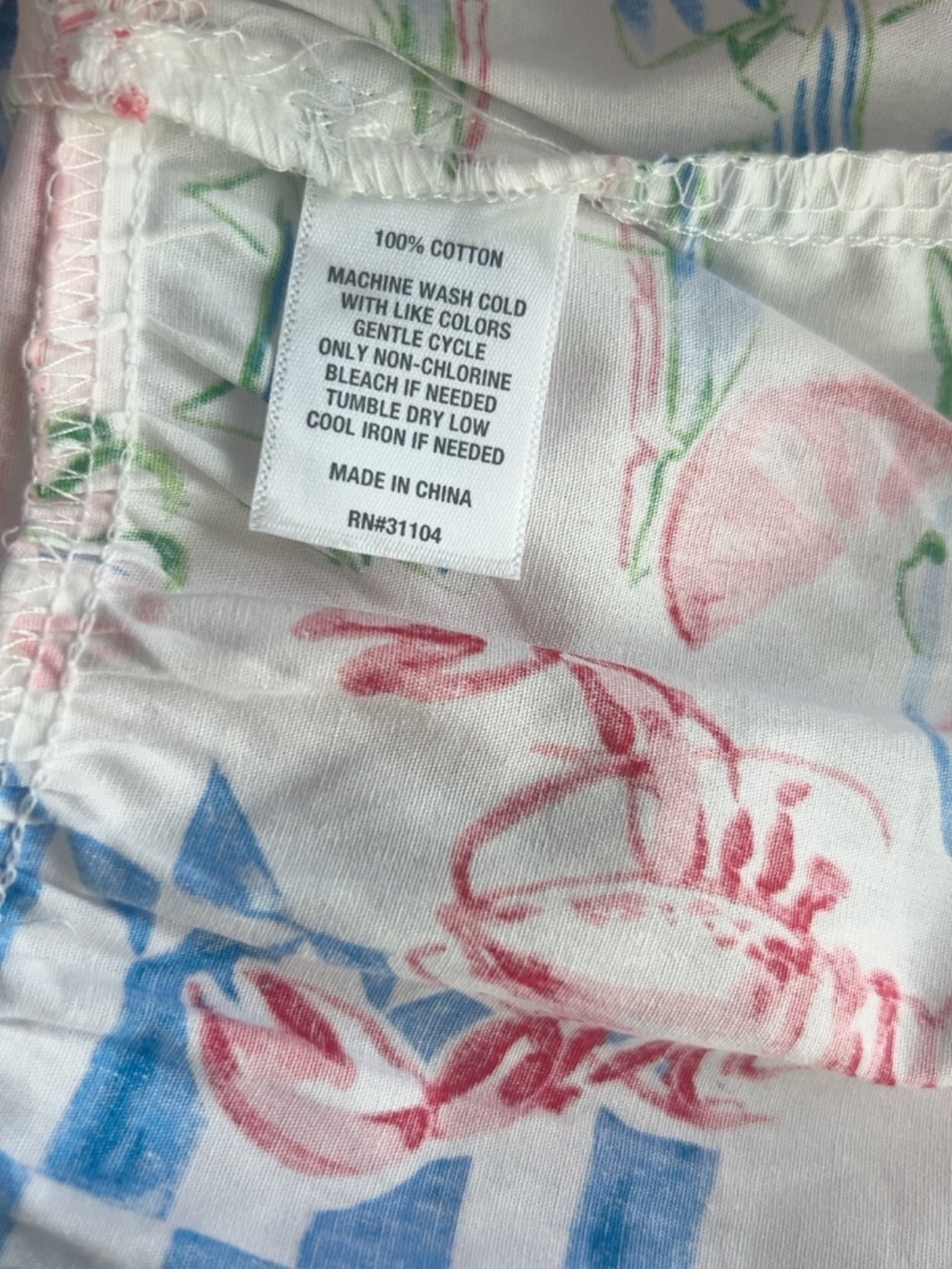 NWT Crown & Ivy Lobster Coastal Print Tiered Shirt Dress Size S - Picture 7 of 10